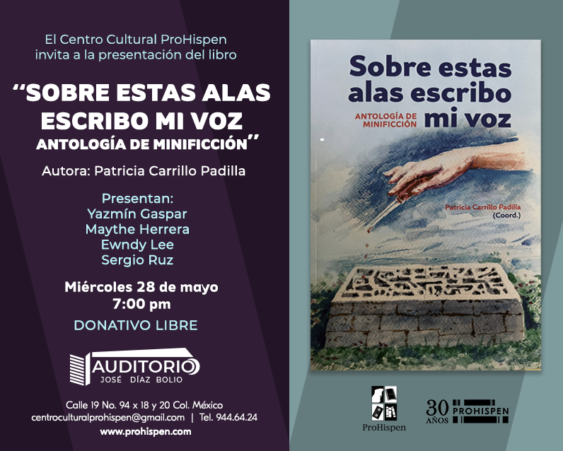 Presentacion sobre estas alas escribo mi voz